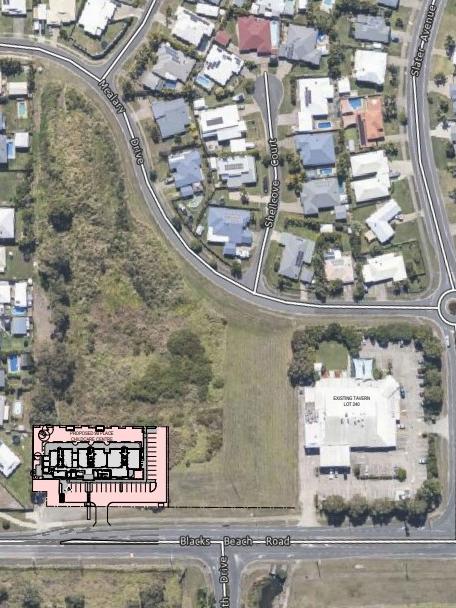 The proposed location for the new Blacks Beach childcare centre. Picture: Documents submitted to Mackay Regional Council