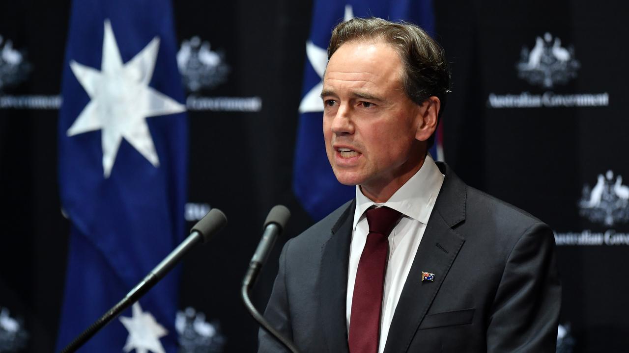 Minister for Health Greg Hunt warned the Australians the gains made in flattening the curve could be undone over Easter. Picture: Photo by Sam Mooy/Getty Images