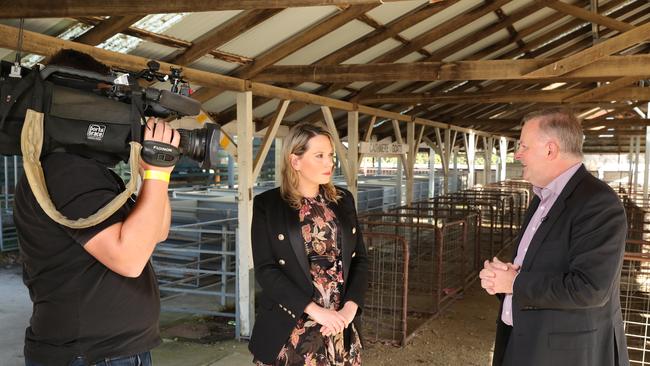 The Daily telegraph Bush Summit in Cooma.The Hon. Anthony Albanese, MP interviewed by Anna Caldwell for Sky News. Picture Rohan Kelly