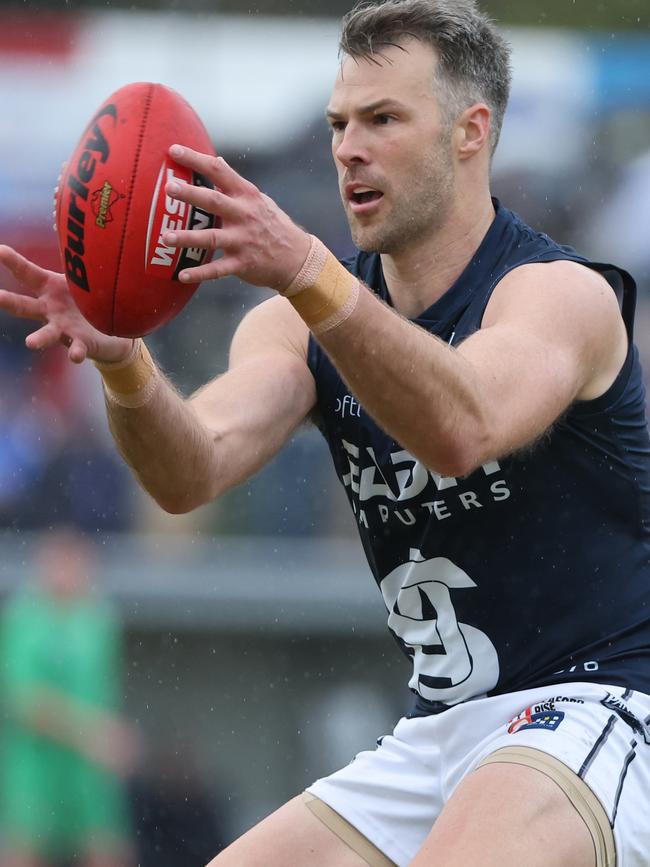 South Adelaide’s Keegan Brooksby in action against Central District in Round 14. Picture: David Mariuz/SANFL