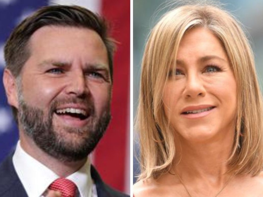 After Trump’s running mate JD Vance’s 2021 comments about “childless cat ladies” resurfaced, Jennifer Aniston was moved to post her concerns on social media. Picture: supplied