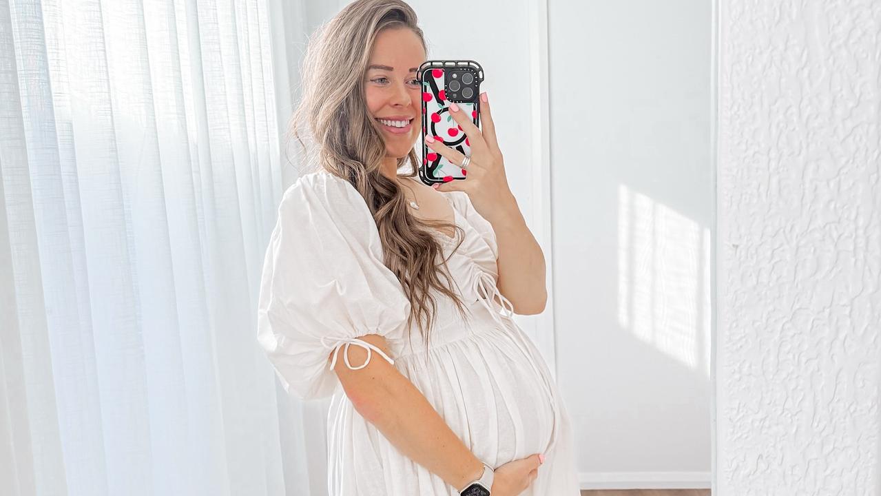 Aussie influencer Caitlin Bailey travelled to the US for IVF treatment to select the gender of her fourth child as a single parent. Picture: Instagram