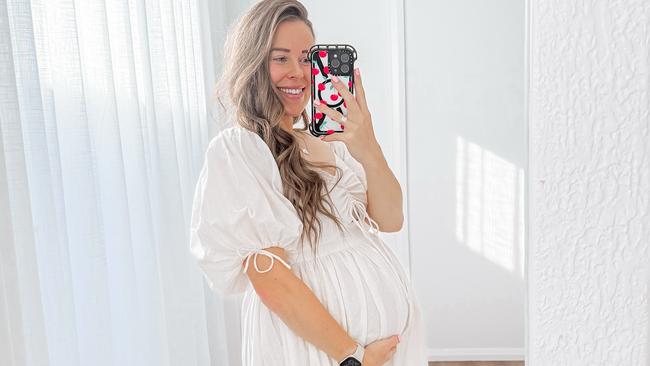 Aussie influencer Caitlin Bailey travelled to the US for IVF treatment to select the gender of her fourth child as a single parent. Picture: Instagram