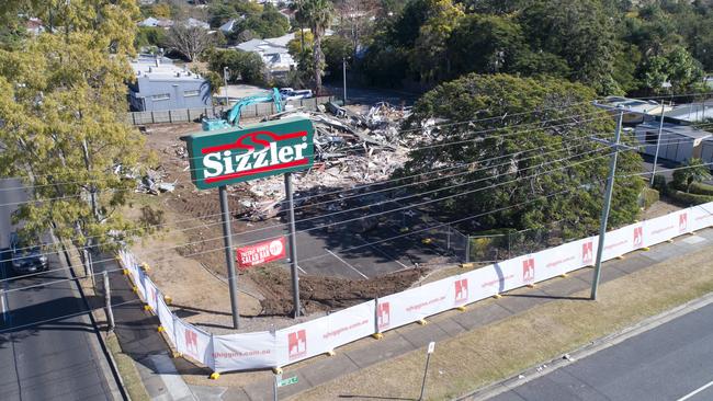 Sizzler at East Ipswich was demolished earlier this month to make way for a Taco Bell. Pic: Rob Williams