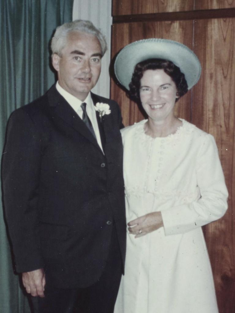 Justice Ray Watson with his wife, Pearl.