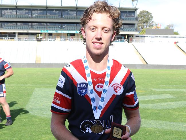 Reserve grade player of the match, Camden halfback James Davey. Picture Warren Gannon Photography