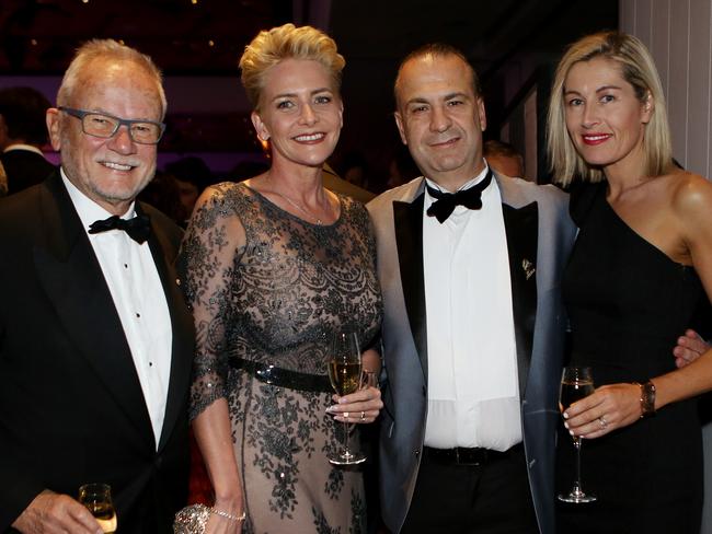 (L to R)Tony Sheppard, Maryanne Graham, Peter VÕlandys and wife Phillipa pictured at the Everest Gala Dinner at Royal Randwick in Sydney on Thursday 17th October 2019. Picture: Nikki Short