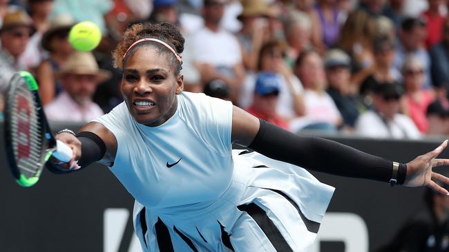 Serena Williams lost in the second round of the WTA Auckland Classic.
