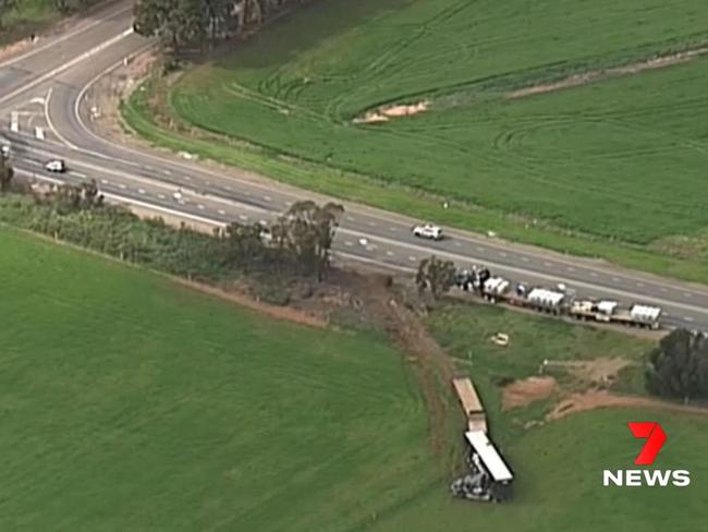 The Augusta Highway has been the scene of several crashes over the years. Picture: 7NEWS