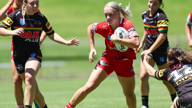 Ella Koster of the Illawarra Steelers Tarsha Gale Cup side. Photo: Denis Ivaneza