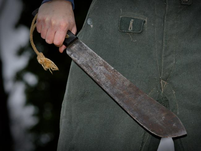Man wielding a machete. Generic. Picture: iStock