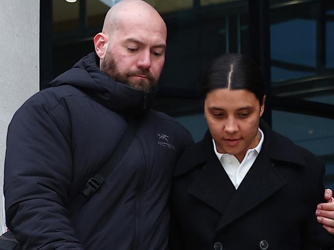 Kerr leaves Kingston Crown Court after being found not guilty of causing racially aggravated harassment. Picture: Peter Nicholls