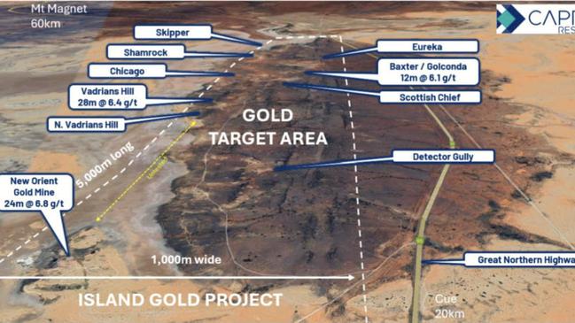 The Island gold project. Pic: Caprice Resources