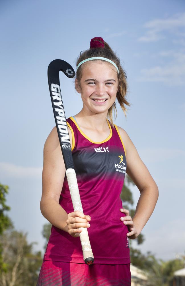 Kara Bradley as a junior in 2019, smiling after state selection.