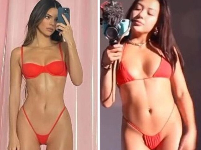 She tried the model's routine for 24 hours. Picture: TikTok / Instagram