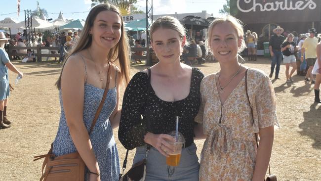 Tamsin, Grace and Courtney CMC Rocks Sunday March 17. Picture: Aaron Goodwin