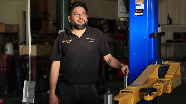 Owner of Croft Auto Graeme Croft has begun rebuilding his workshop in a new location and opened his doors for business on Monday, July 11, 2022. Picture: Brendan Radke