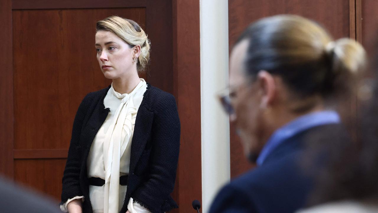 The internet is alive with videos and memes mocking Amber Heard and praising Johnny Depp. Picture: Jim LO Scalzo/AFP