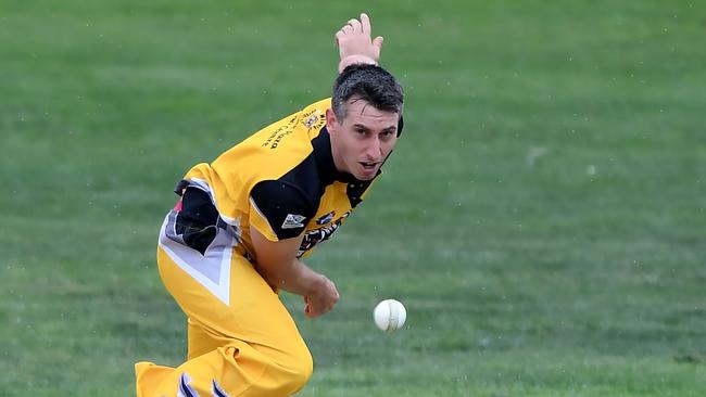 Jonathan Burton bowled superbly in the grand final. Picture: Andy Brownbill