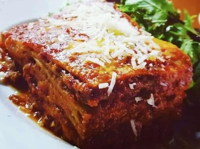 Treat yourself to one of Shepparton's finest lasagne dishes at Bicaro’s Ristorante Bar Forno on North St. Picture: Facebook.