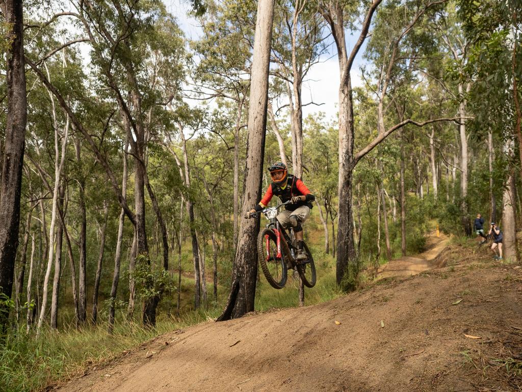 Mountain bike riders from across Australia descended on the Pioneer Valley at the weekend for the inaugural Rocky Trail Entertainment Fox Superflow at Finch Hatton in July, 2024. Picture: Rocky Trail Entertainment