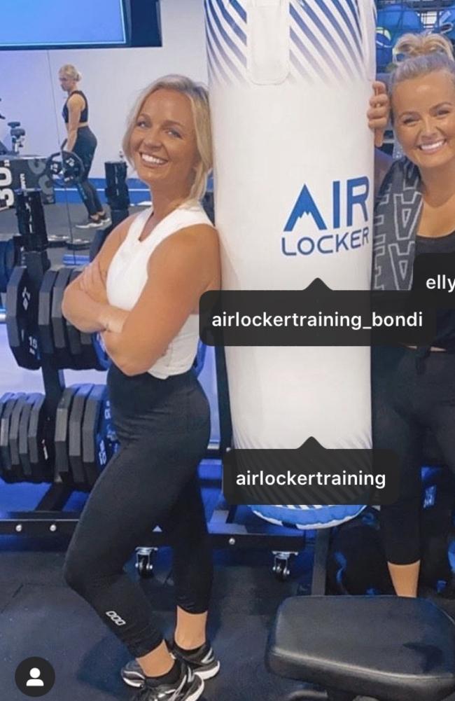 Sisters Elly and Becky Miles are pictured in a sponsored post on Instagram