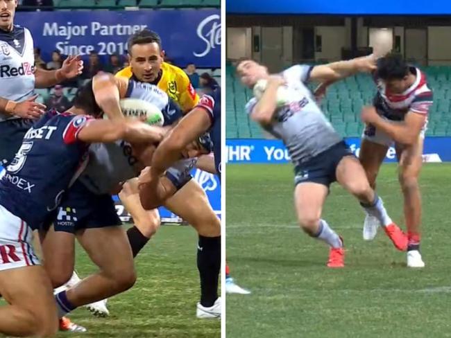 Suaalii's got not problems in defence. Photo: Fox Sports