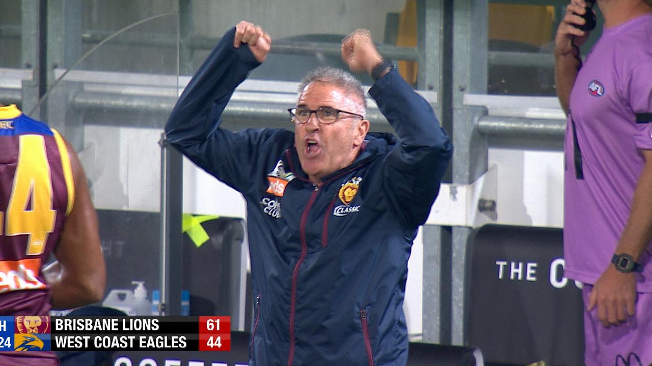 Chris Fagan was full of emotion as his Lions defeated West Coast.