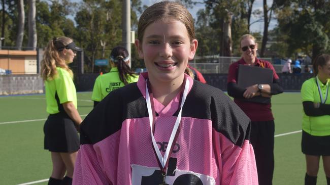 2021 Under 13 Girls State hockey championships Division 1 player of the match: Samantha Dyson, goalkeeper for Brisbane 2. Pictures: Josh Preston