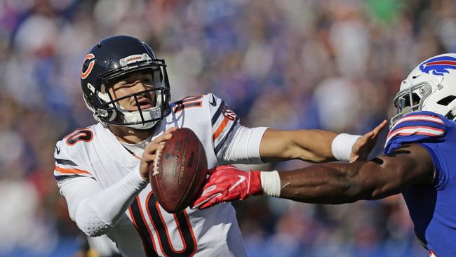 Chicago Bears quarterback Mitchell Trubisky (10). Picture: AP Photo