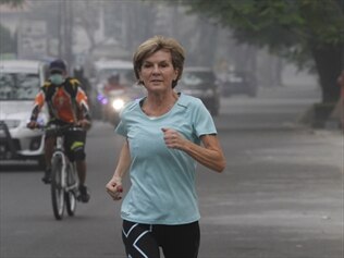 Foreign Minister Julie Bishop has been invited to take her running shoes to Kalimantan.