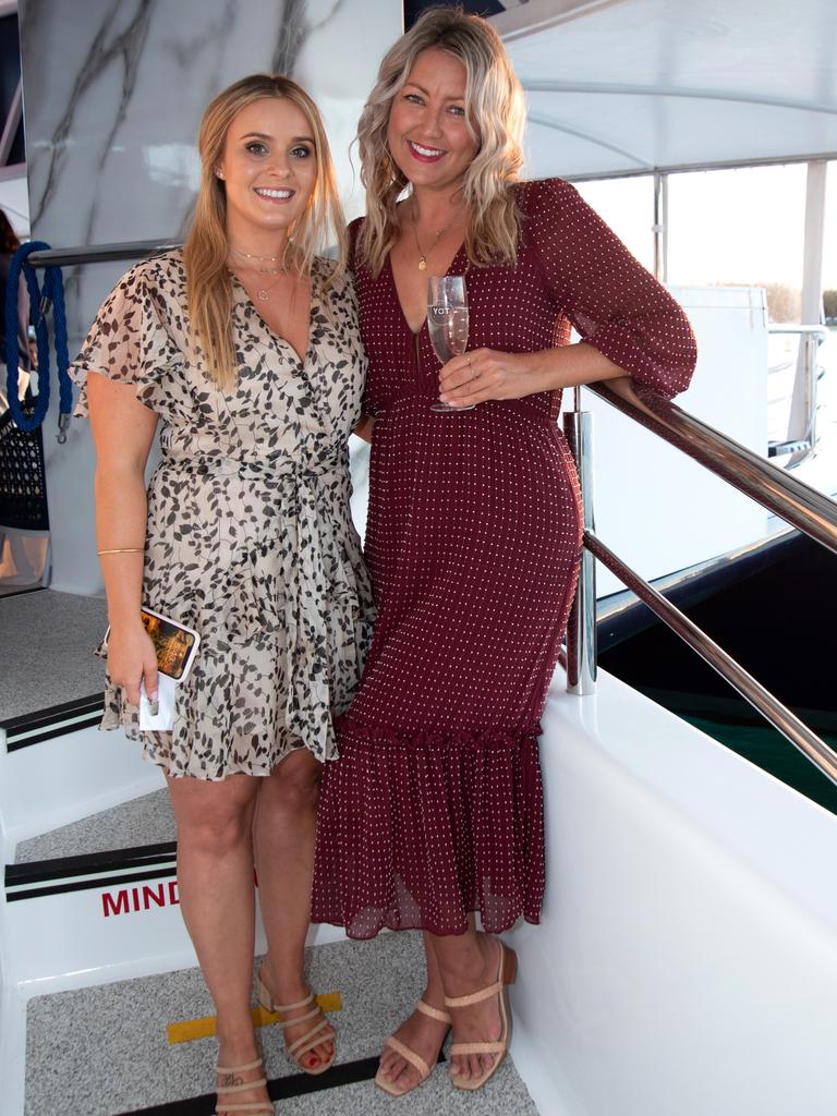 Brittani Johnson and Kirra Smith at the Infomaps 20th Anniversary Party. Picture: Andrew Meadowcroft.