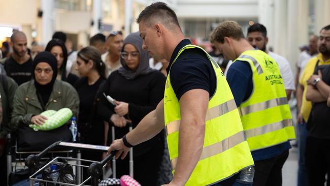 Government-chartered flights leaving Lebanon will be stopped from Sunday, with Australians still in Lebanon urged to leave now. Picture: NewsWire Handout