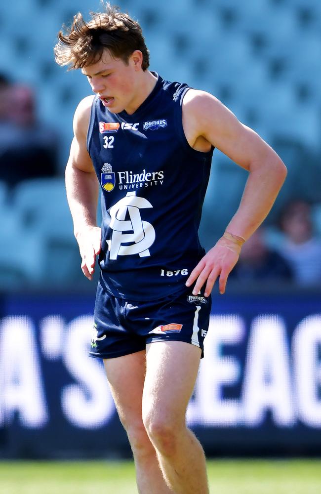 South Adelaide’s Tom Sparrow during the U-18s preliminary final between South and Norwood. Picture: AAP Image/Mark Brake