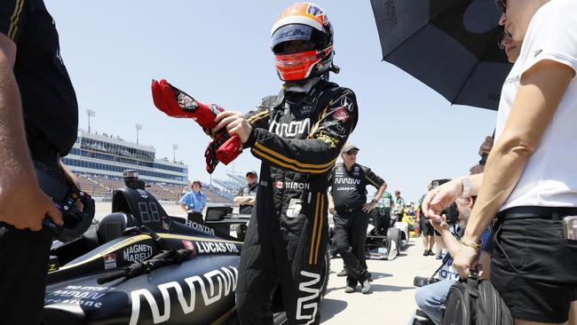 Indy star James Hinchcliffe. Picture: AP