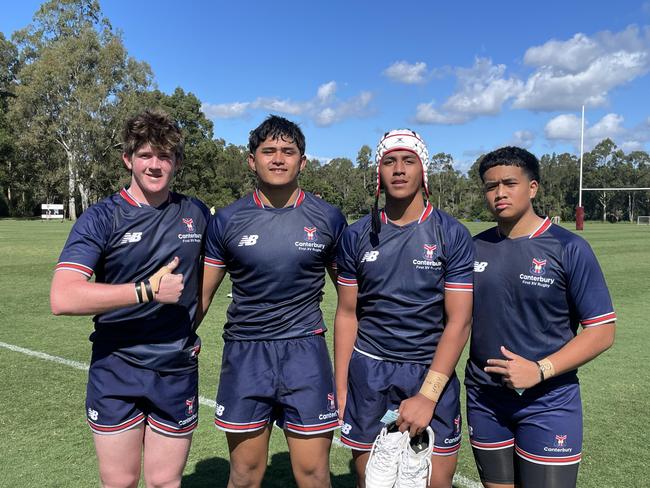 Max Newton, Brayden Roos, Illanois Southon and James Iva.