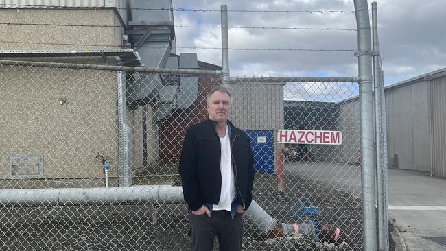 Resident, Ashley Norriss said planning documents in Paintback’s application to council was full of technical errors and failed to include the most affected property. Picture: Nilsson Jones