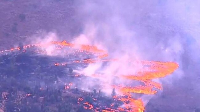 A large bushfire at Tara. Picture: Supplied