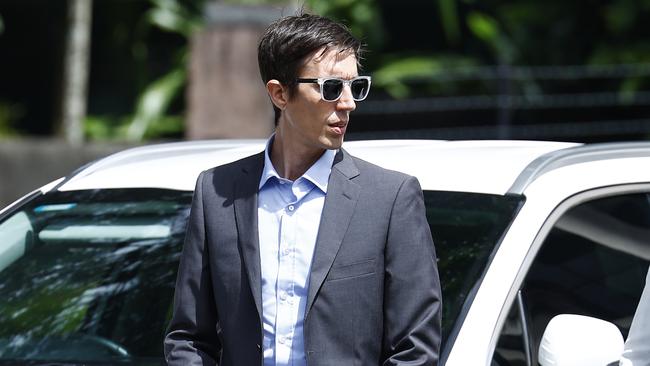 Marco Heidenreich leaves the Cairns Supreme Court on the first day of the pre-trial hearing for Rajwinder Singh, who is accused of the murder of Toyah Cordingley, 24, on Wangetti Beach on October 21, 2018. Picture: Brendan Radke