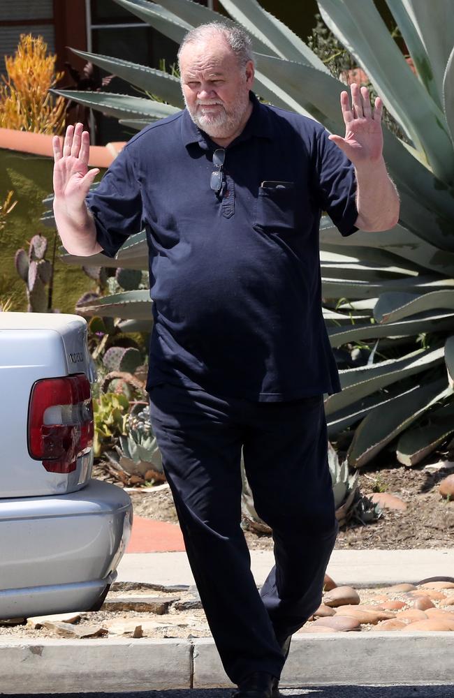 Meghan Markle’s father Thomas Markle Sr has been hounded by the press in the lead-up to his daughter’s wedding to Prince Harry. Picture: Rachpoot/MEGA