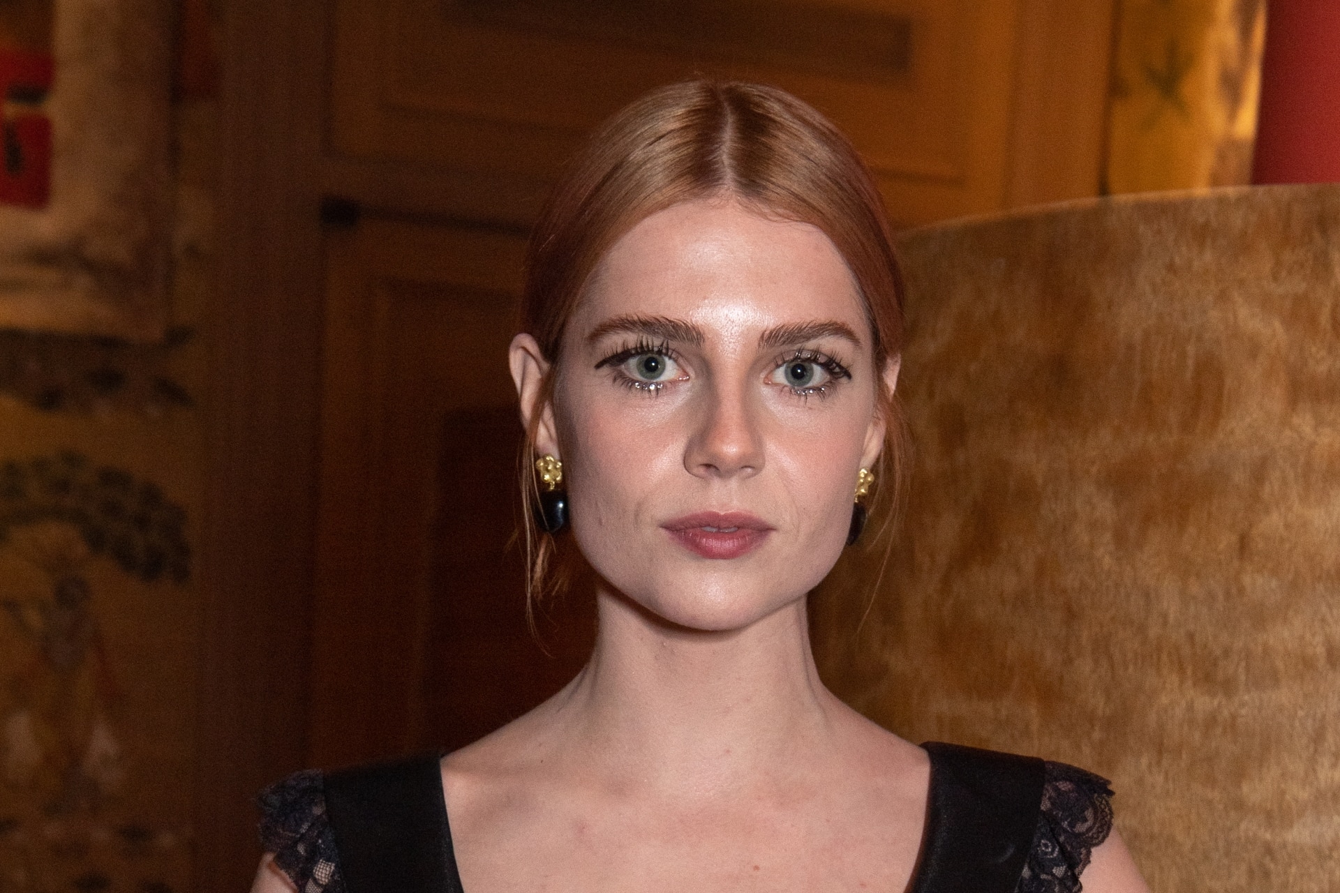 Blonde Begone! Lucy Boynton Debuts New Fiery Red Hair Color