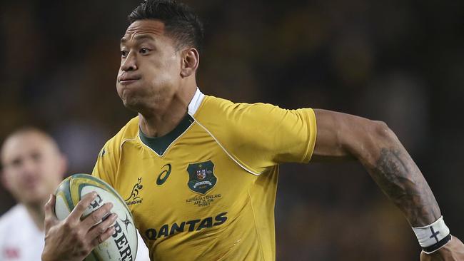 This isn’t the first time Folau has caused angst with spreading religious rhetoric that attacked homosexuals. Picture: AP/Rick Rycroft