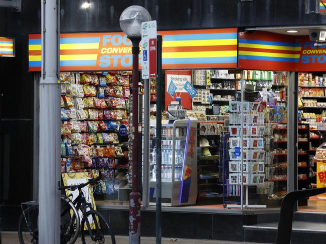 The Foodie Convenience Store on Macquarie Street directly opposite NSW Parliament House. Picture: Jonathan Ng