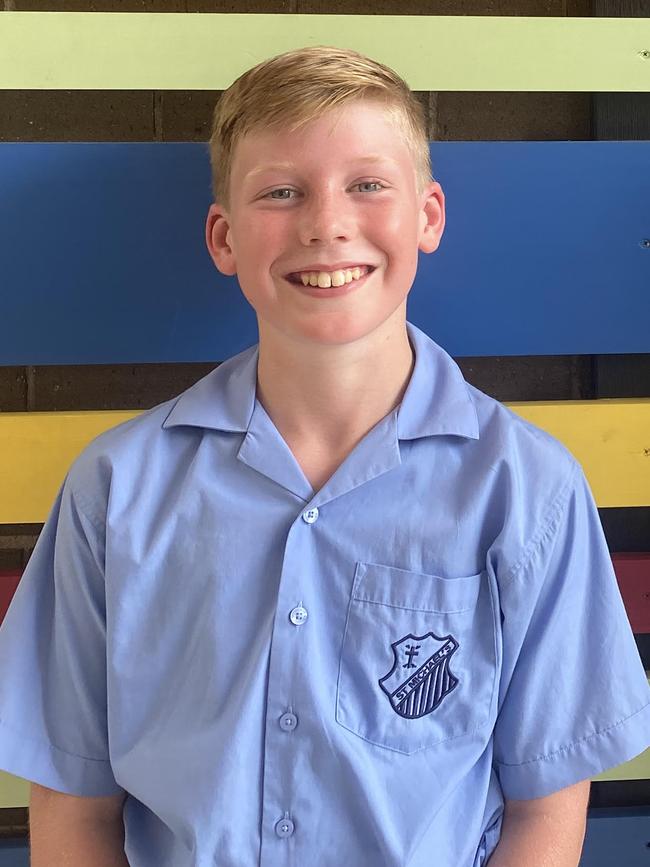 St Michael's Primary Baulkham Hills school captain Tom Herriott. Picture: Supplied