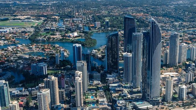 An aerial photo of Surfers Paradise. File image.