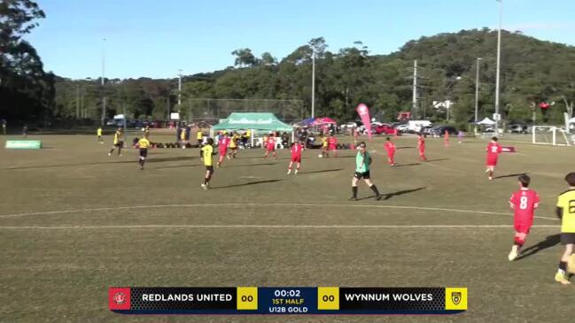 Replay: Redland United v Wynnum Wolves (U12 boys gold cup) - Football Queensland Junior Cup Day 1