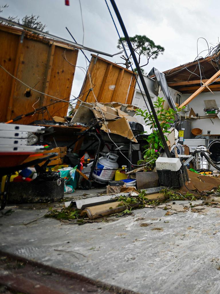 A destroyed home is seen in the aftermath of Hurricane Milton. Picture: Miguel J. Rodriguez Carrillo / AFP