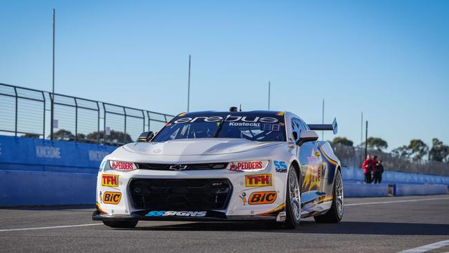 Supercars champion Brodie Kostecki returns to Erebus Racing at a track day at Winton Circuit. Pic: Geoff Colson