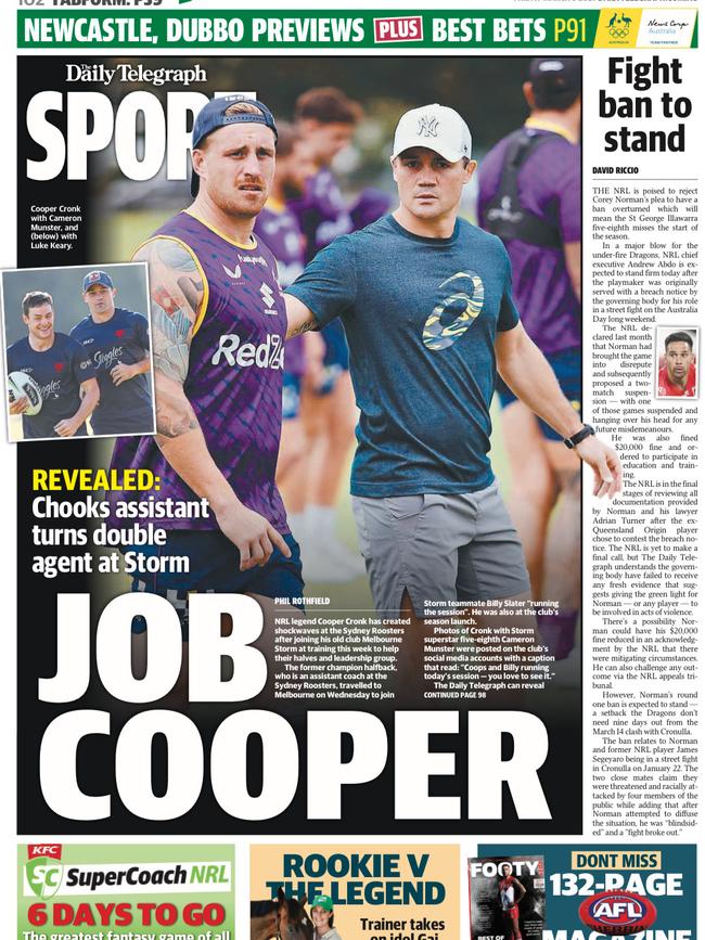 The article which sparked Buzz vs Cronk I.