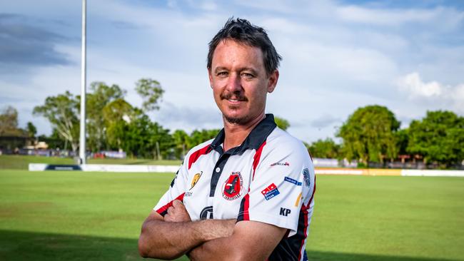 Southern Districts captain Tim Garner ahead of the 2023 Darwin Cricket season. Picture: Patch Clapp